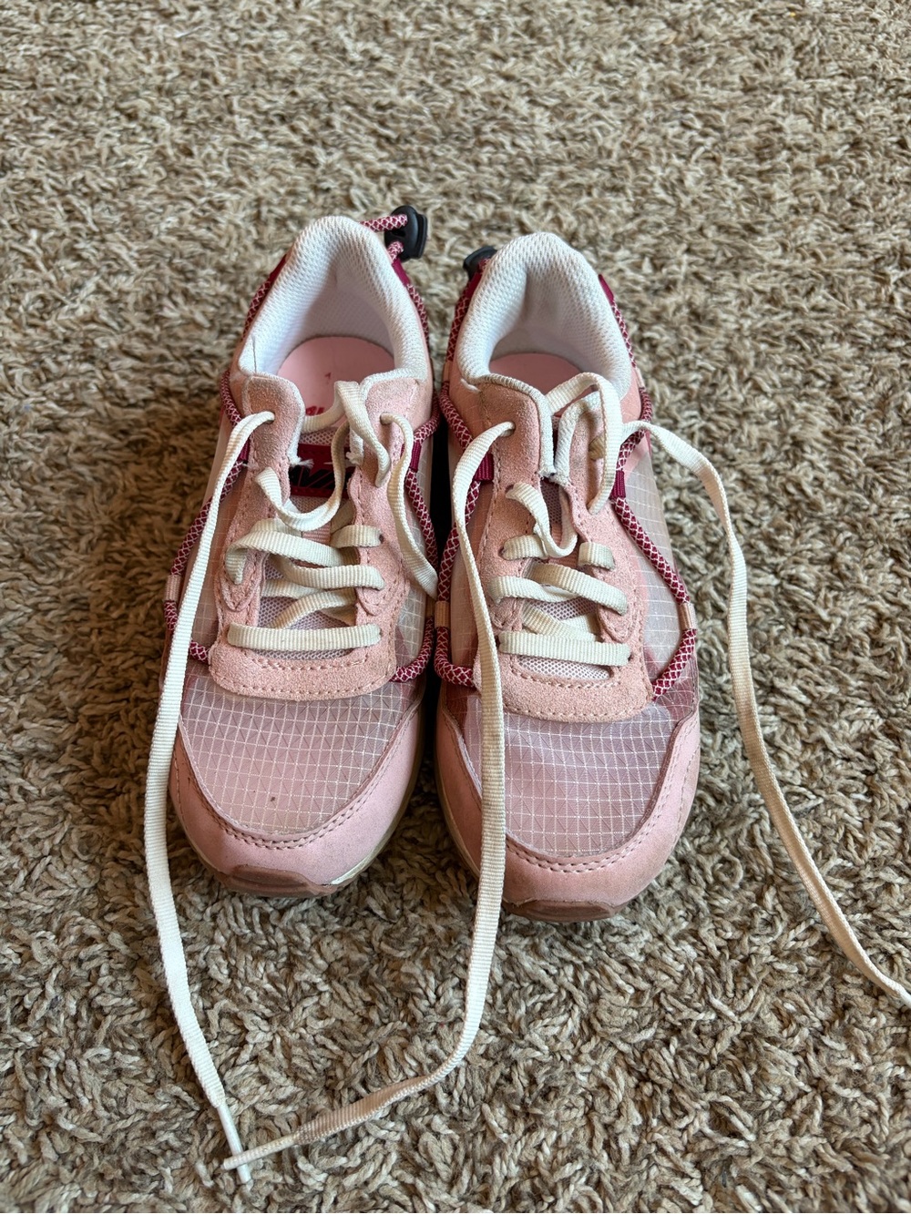 kids pink and red Avia Bungee Runner sneakers